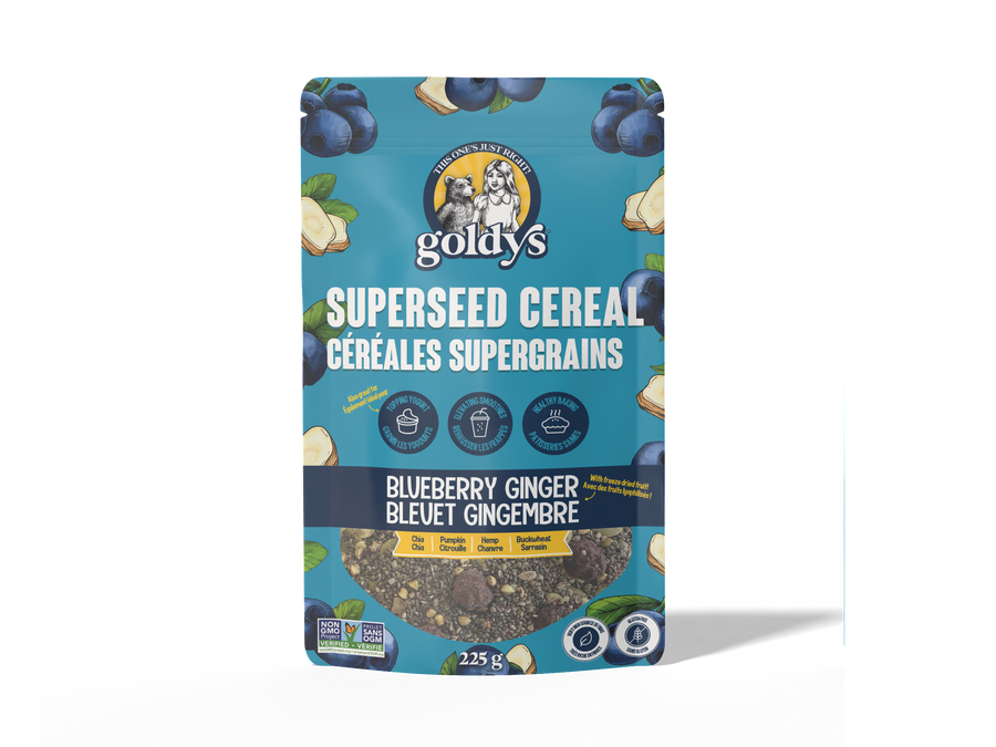 Goldy's Superseed Cereal Blueberry Ginger, 225g