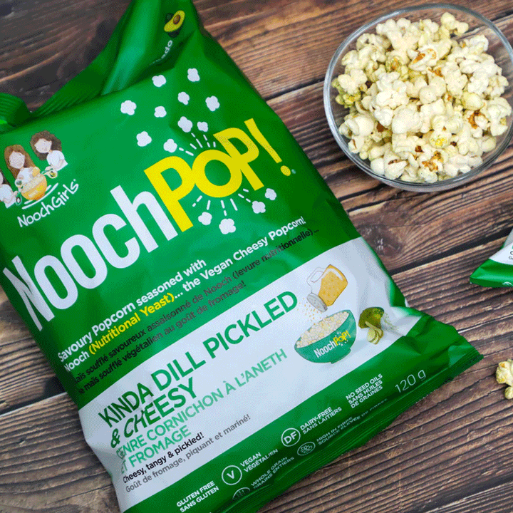 NoochPop Kinda Dill Pickle N' Cheesy Popcorn, 120g