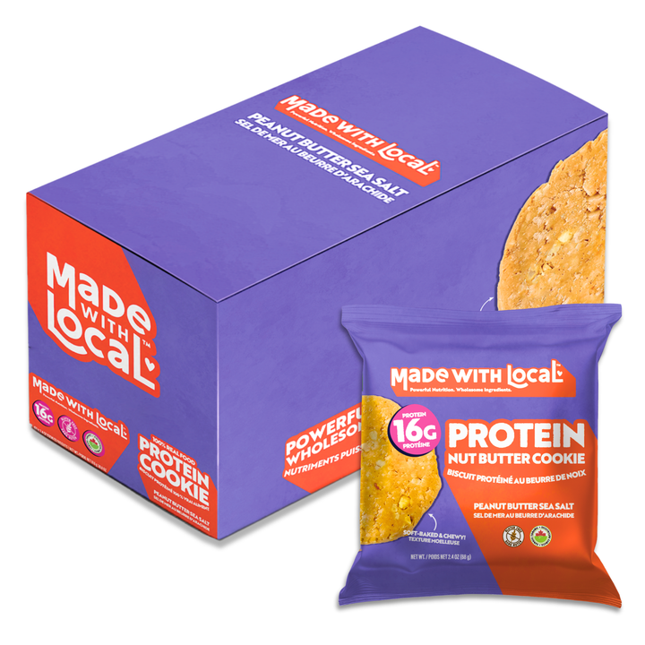 Peanut Butter Sea Salt Nut Butter Protein Cookie, 12 x 68g