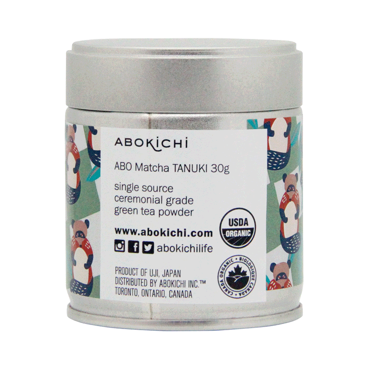 ABO Matcha Tanuki: Uji Matcha, Organic, Ceremonial Grade, 30g