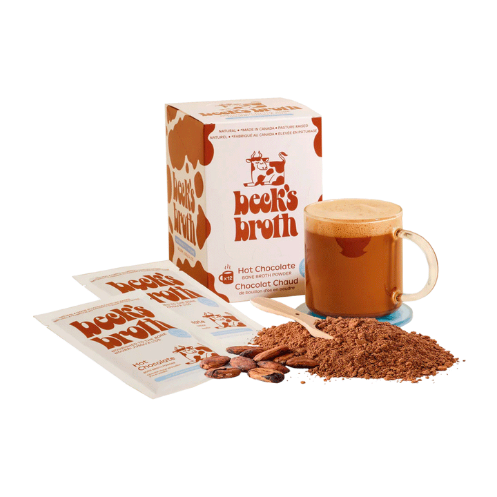 Beck's Broth Hot Chocolate Bone Broth Powder, 35g