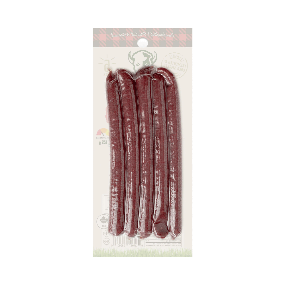 BUFF Bison Snack Sticks (Bold Chipotle), Grass-Fed Protein Snack, 5-Pack