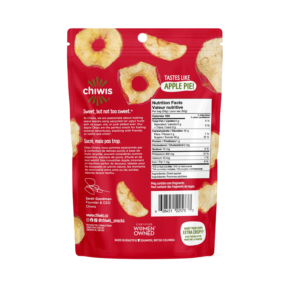 Chiwis Apple Chips, 50g