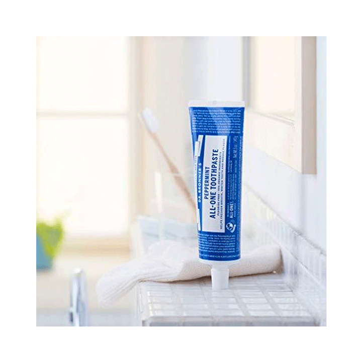 Dr. Bronner's Peppermint All-One Toothpaste, 140g