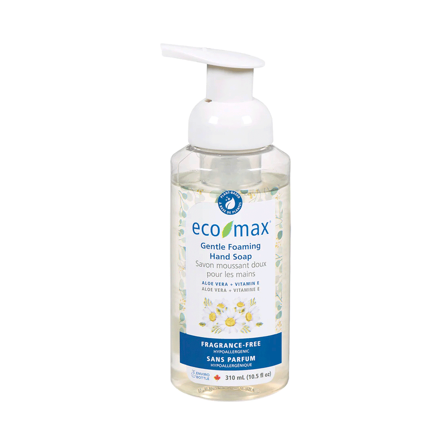 Eco-Max Hypoallergenic Gentle Foaming Hand Soap - Fragrance Free, 310ml