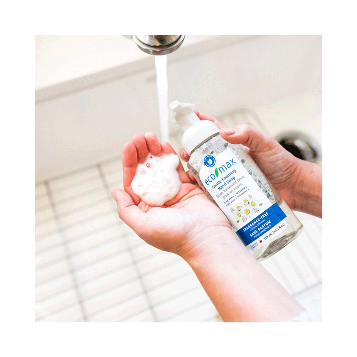 Eco-Max Hypoallergenic Gentle Foaming Hand Soap - Fragrance Free, 310ml