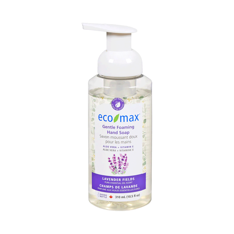 Eco-Max Hypoallergenic Gentle Foaming Hand Soap - Lavender Fields, 310ml