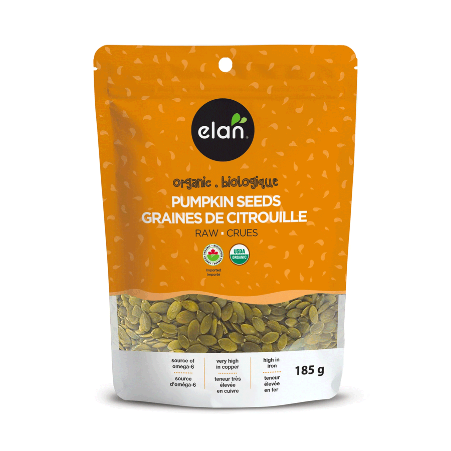 Elan Organic Raw Pumpkin Seeds, 185g