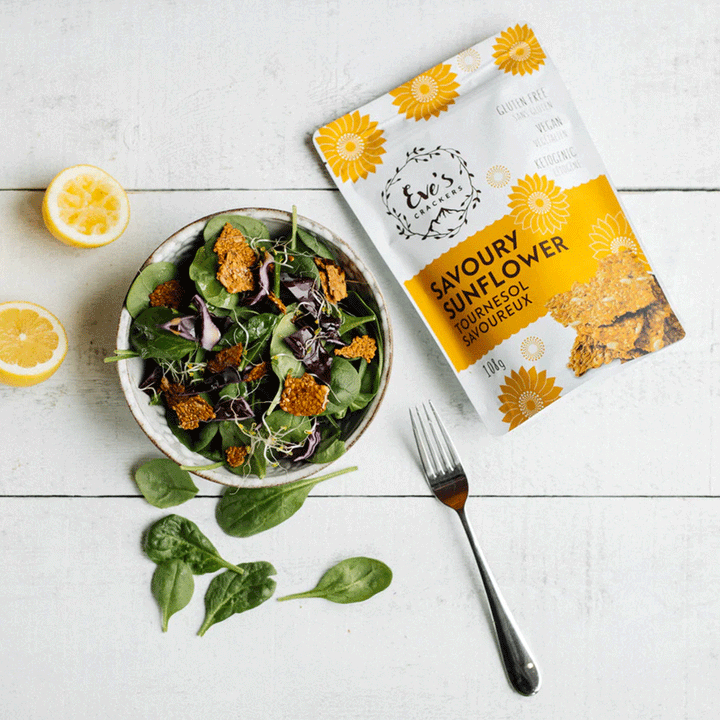 Eve's Flaxseed Crackers - Savoury Sunflower, 108g
