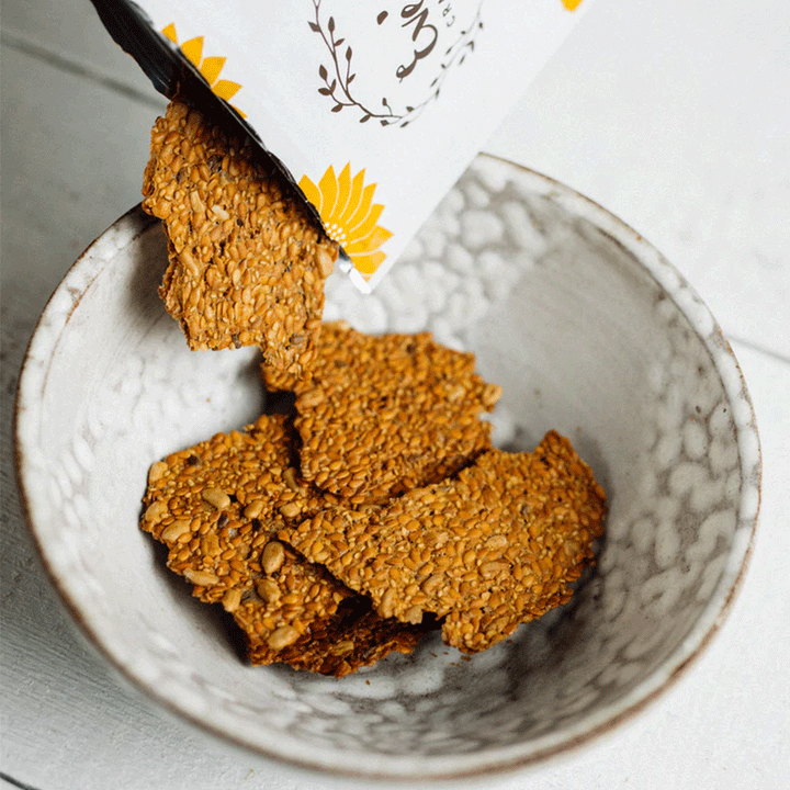 Eve's Flaxseed Crackers - Savoury Sunflower, 108g
