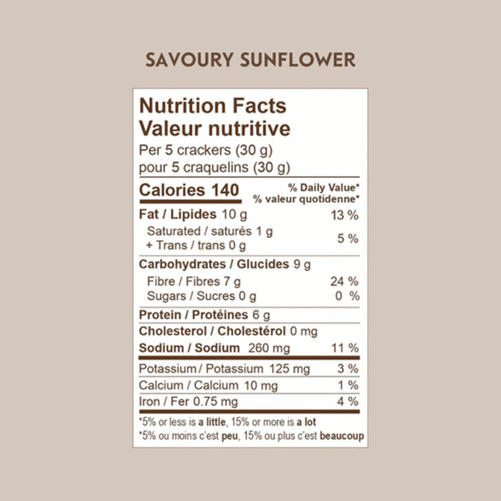 Eve's Flaxseed Crackers - Savoury Sunflower, 108g