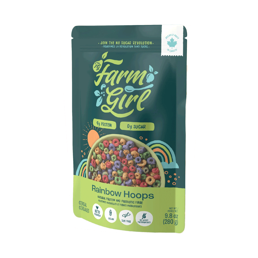 Farm Girl Rainbow Hoops Cereal, 280g