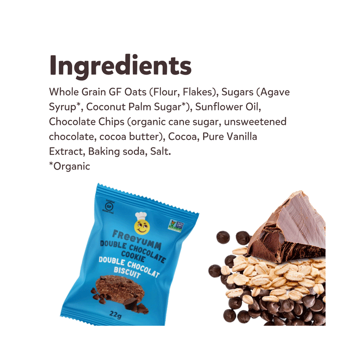 Freeyumm Soft Baked Cookies Double Chocolate, 154g