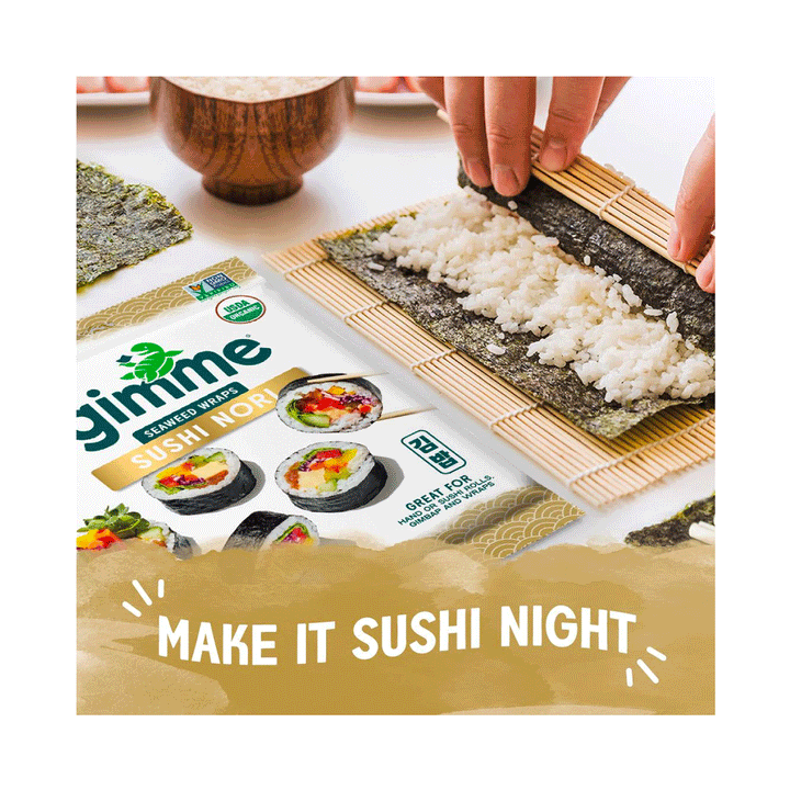 GimMe Organic Sushi Nori Sheets, 23g