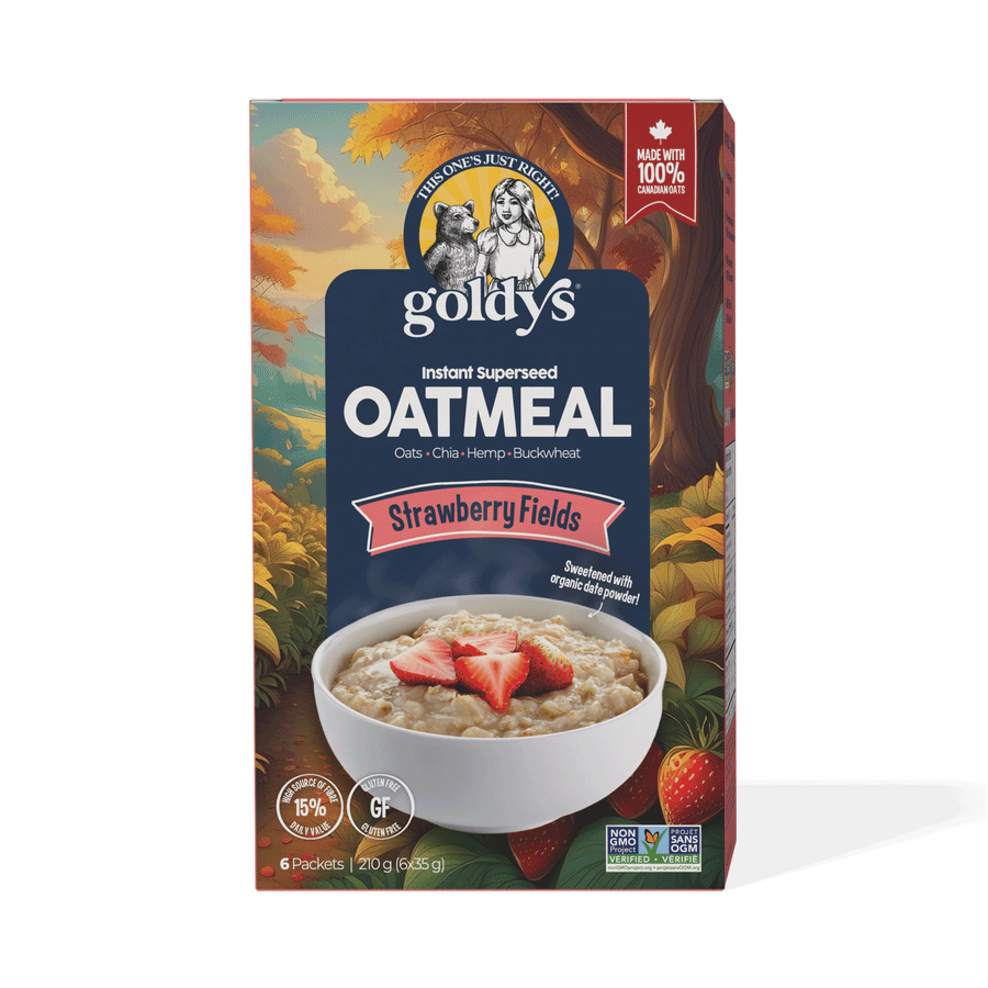Goldy's Superseed Oatmeal Strawberry Fields, 6x35g Bags, 210g