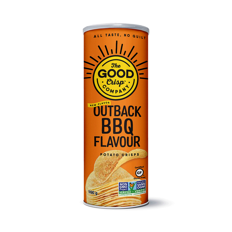 The Good Crisp Company Outback BBQ Potato Crisps, 160g