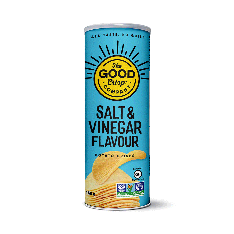 The Good Crisp Company Sea Salt & Vinegar Potato Crisps, 160g