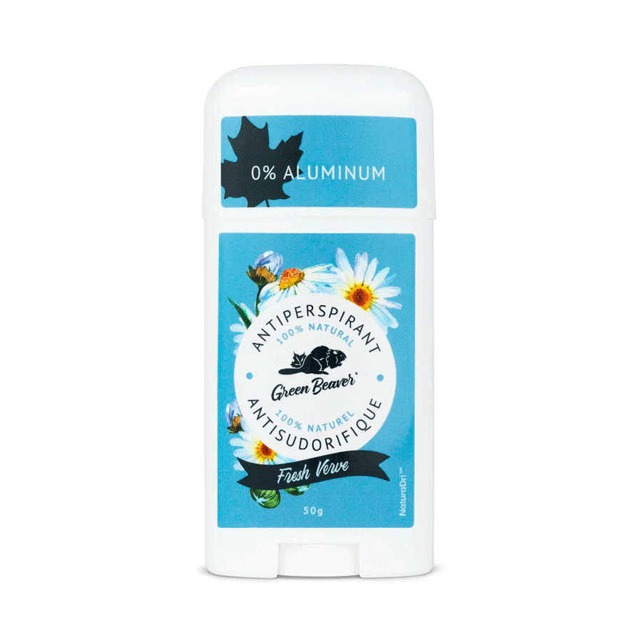 Green Beaver Natural Aluminum-Free Antiperspirant - Fresh Verve, 50g