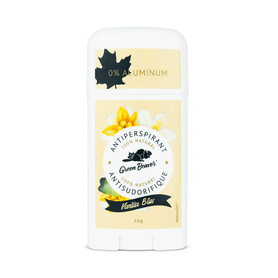 Green Beaver Natural Aluminum-Free Antiperspirant - Vanilla Bliss, 50g