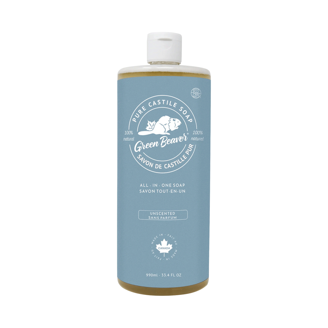Green Beaver All-Purpose Castille Soap - Unscented, 990ml