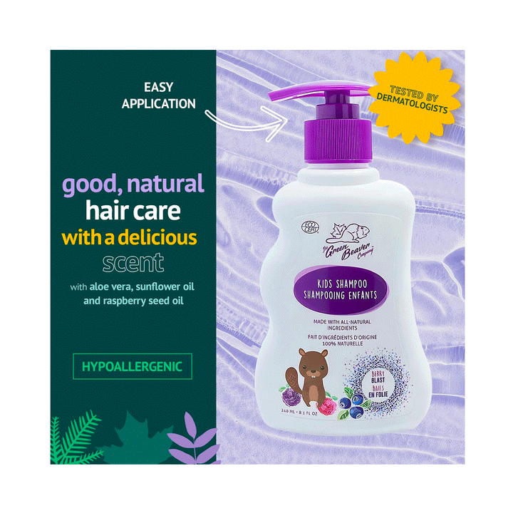 Green Beaver Kid's Shampoo - Boreal Berries, 240ml