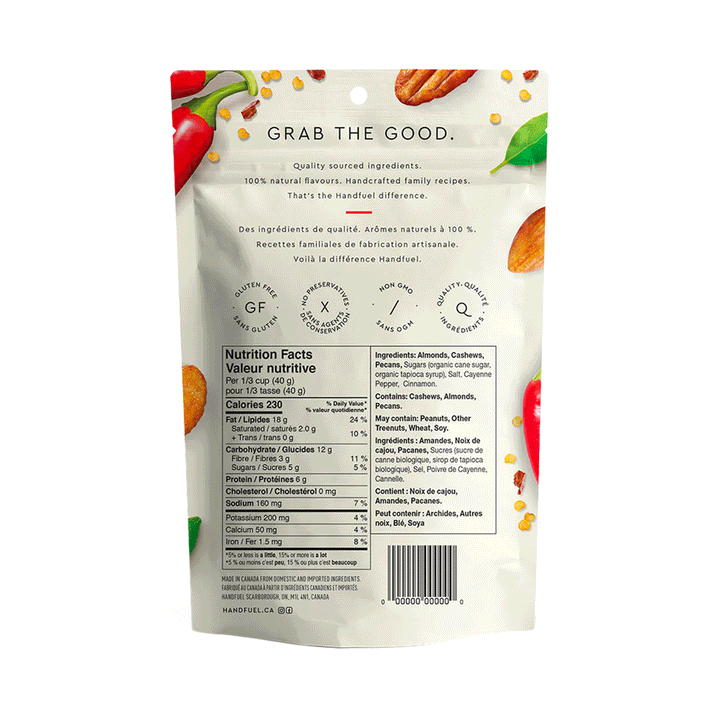Handfuel Sweet Chili Nut Mix, 150g