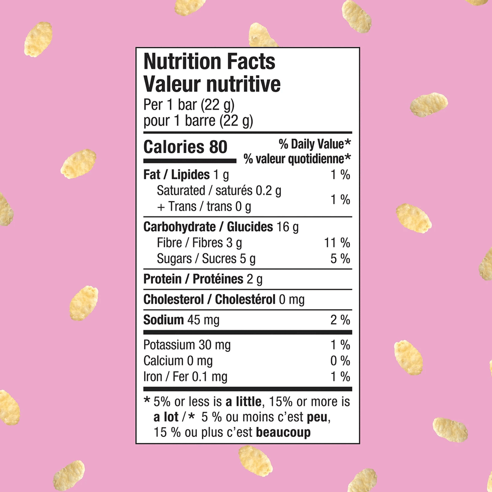 Healthy Crunch Rice Crispy Squares Birthday Cake, 6 bars