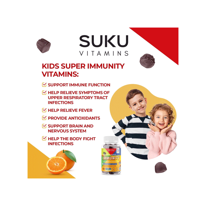 Suku Vitamins - Kids Super Immunity, 60 Gummies
