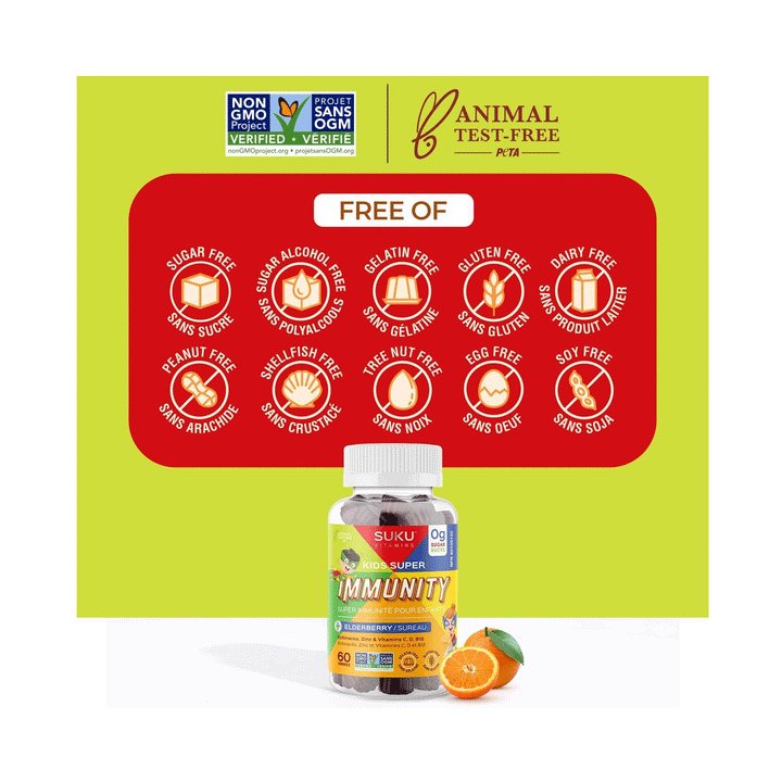 Suku Vitamins - Kids Super Immunity, 60 Gummies