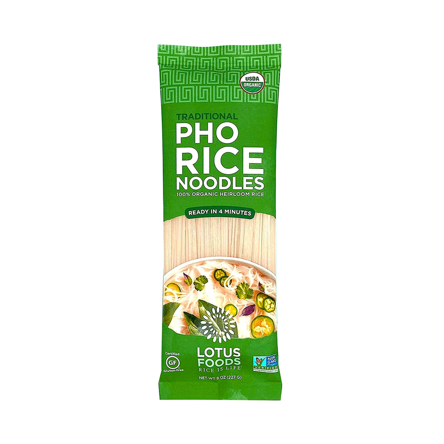Lotus Foods Organic Traditional Pho Rice Noodles - Heirloom Rice, 227g