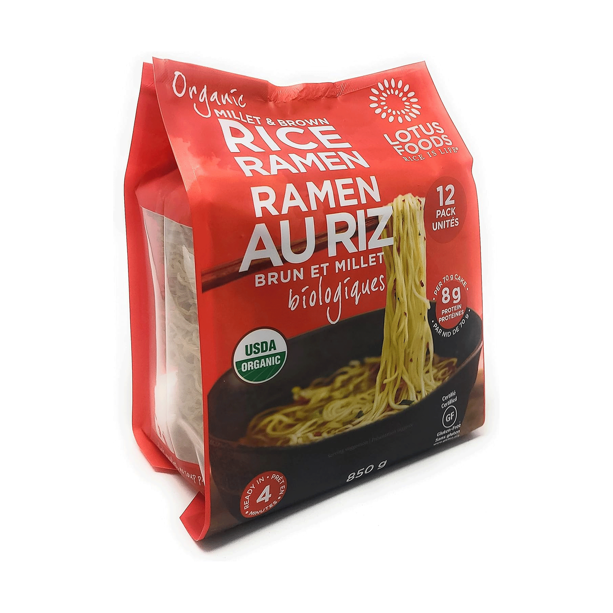 Lotus Foods Organic Millet & Brown Rice Ramen, 850g – Rise Market