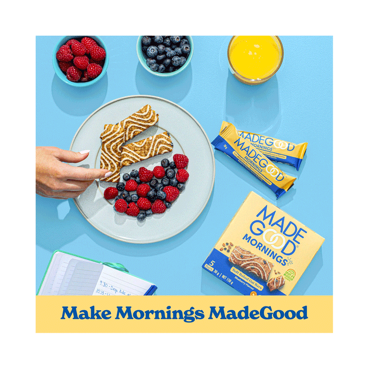 Made Good Organic Blueberry Soft Baked Oat Bars, 5x30g