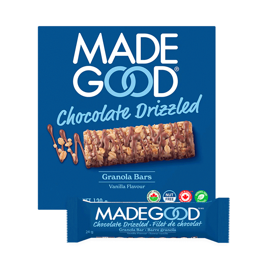 Made Good Organic Chocolate Drizzle Granola Bars, 5x24g
