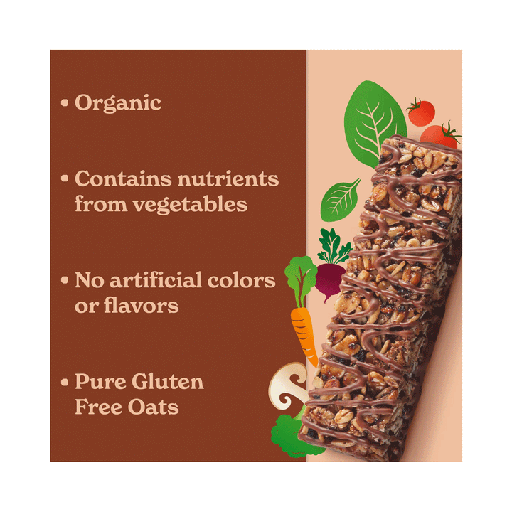 Made Good Organic Chocolate Drizzle Cookie Crumble Granola Bars, 5x24g