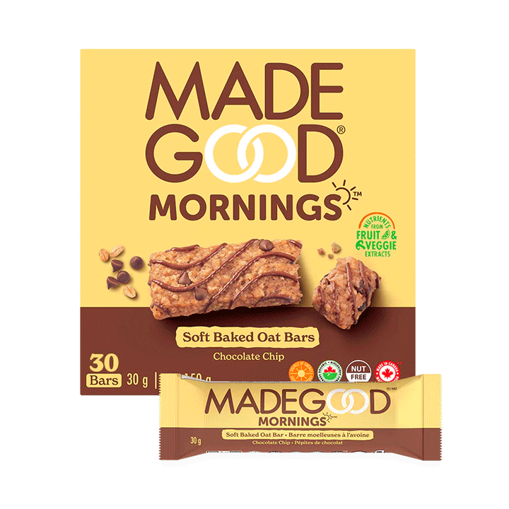 Made Good Organic Chocolate Chip Soft Baked Oat Bars, 5x30g