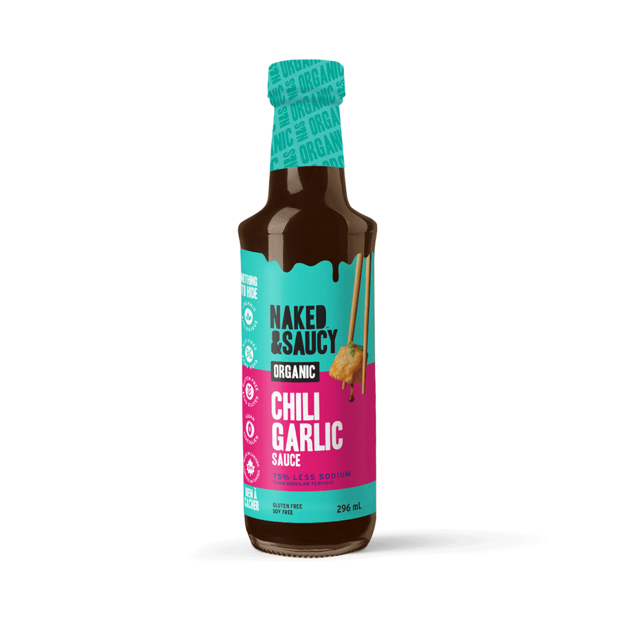 Naked & Saucy Organic Chili Garlic Sauce, 296ml