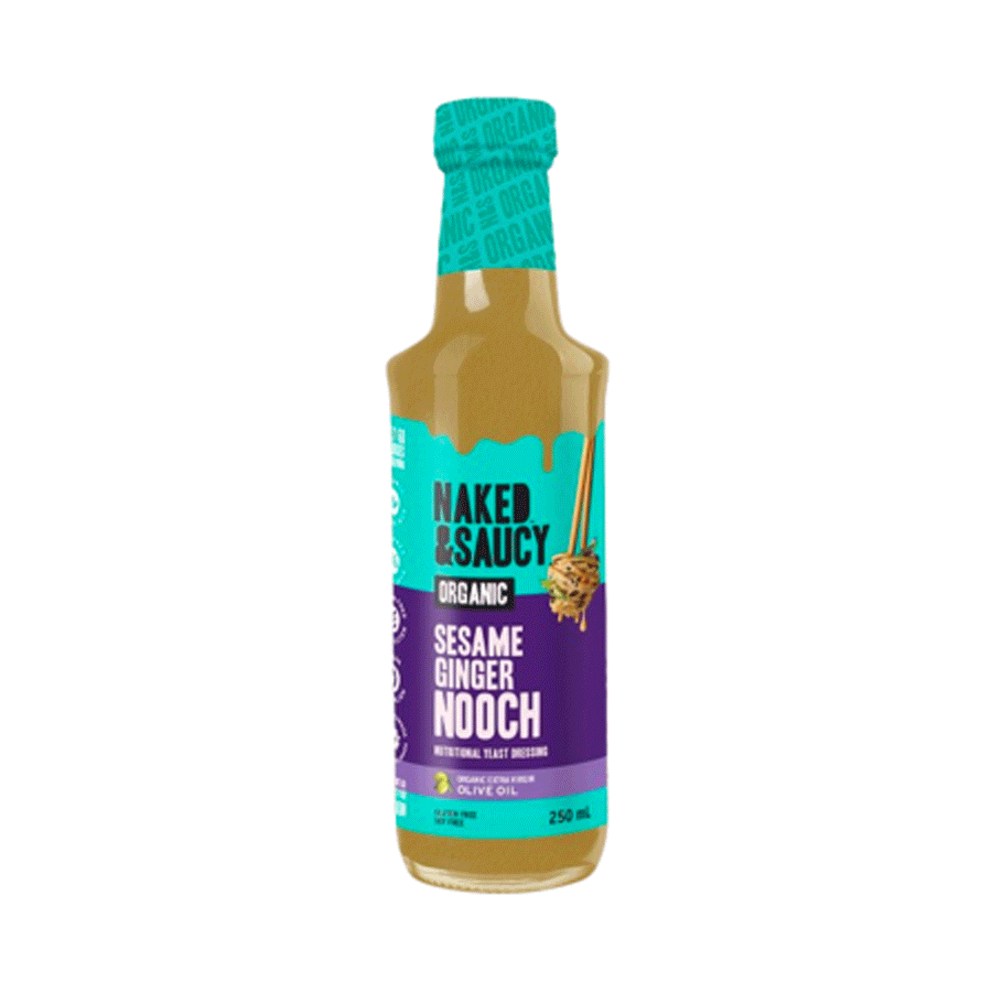 Naked & Saucy Organic Nutritional Yeast Dressing Sesame Ginger Nooch, 250ml