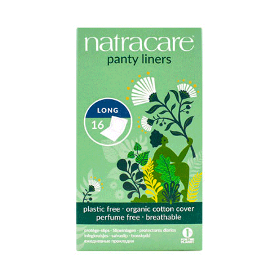 Natracare Long Panty Liners, 16ct