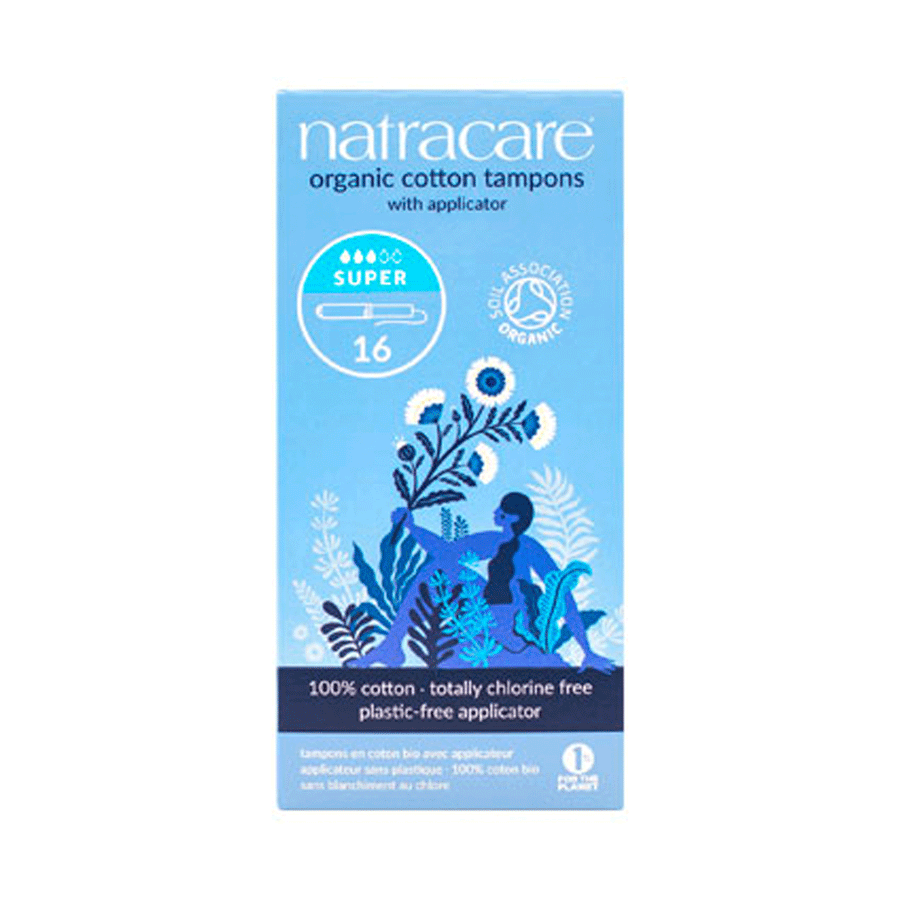 Natracare Super Organic Cotton Tampons with Applicator, 16ct