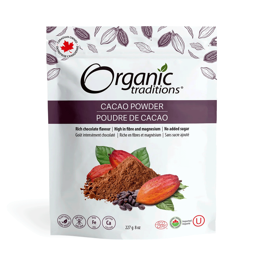 Organic Traditions Cacao Powder, 227g