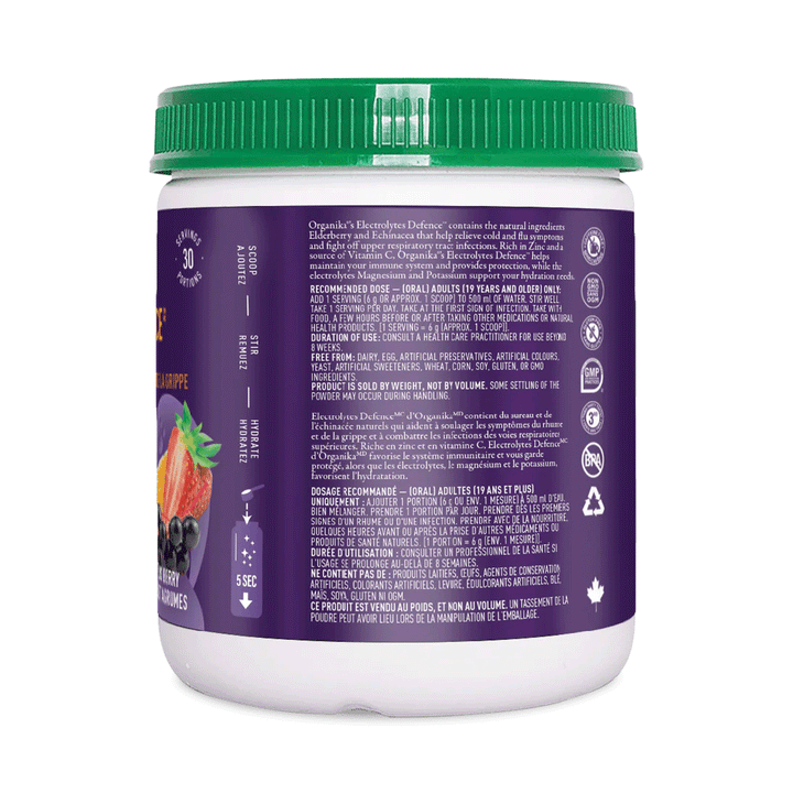 Organika Electrolytes Defence with Elderberry & Echinacea, 180g
