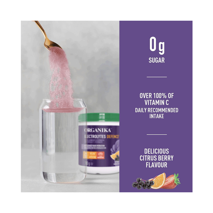 Organika Electrolytes Defence with Elderberry & Echinacea, 180g