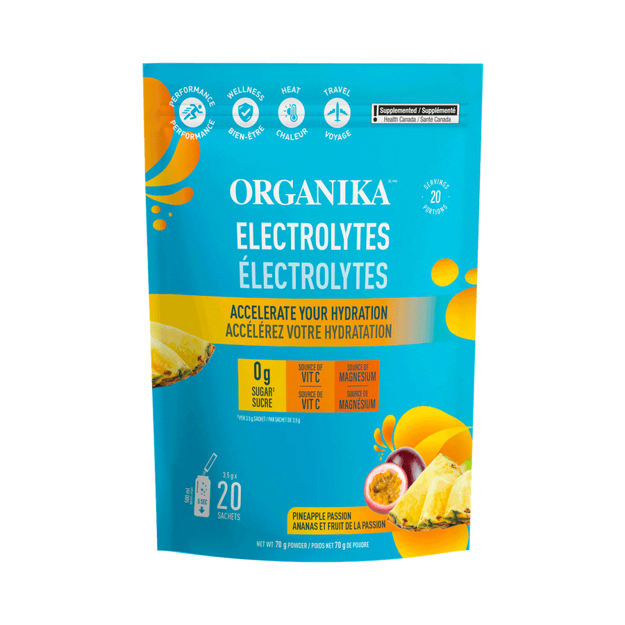 Organika Electrolytes Sachets - Pineapple Passion, 3.5g x 20