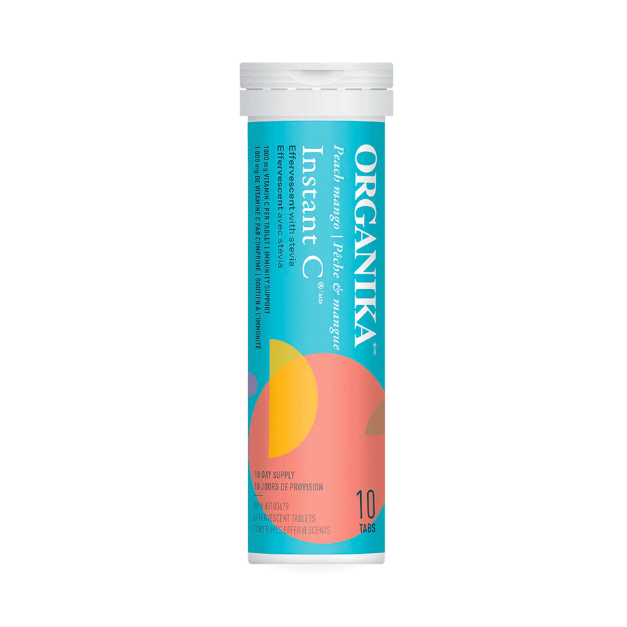 Organika Instant C  Effervescent - Peach Mango