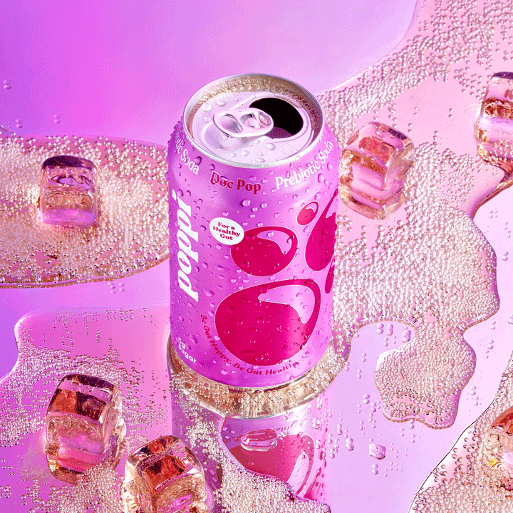 POPPI Sparkling Prebiotic Soda Doc Pop, 4 x 355 ml
