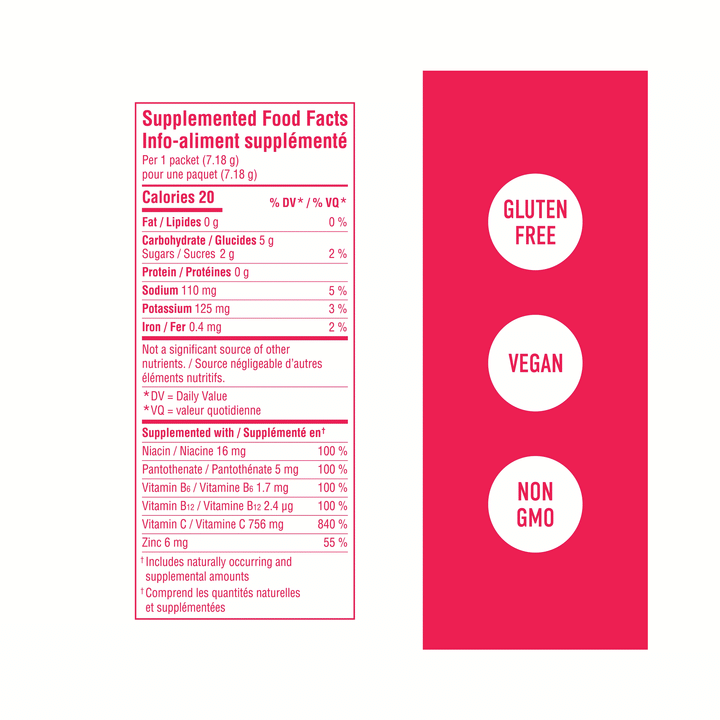 ROAR Organic Strawberry Watermelon Vitamin & Electrolyte Drink Mix, 12 Pack