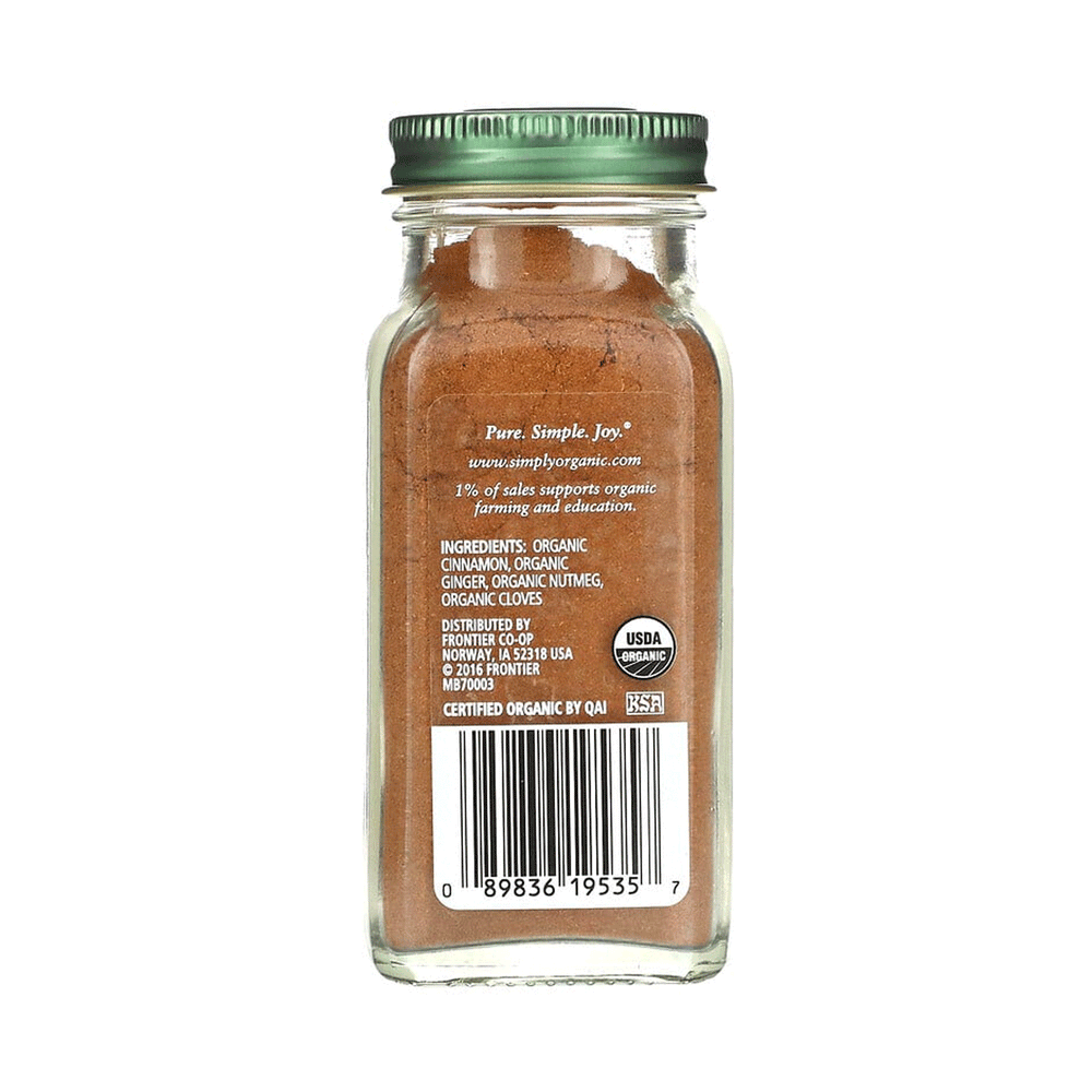 Simply Organic Pumpkin Spice, 55g