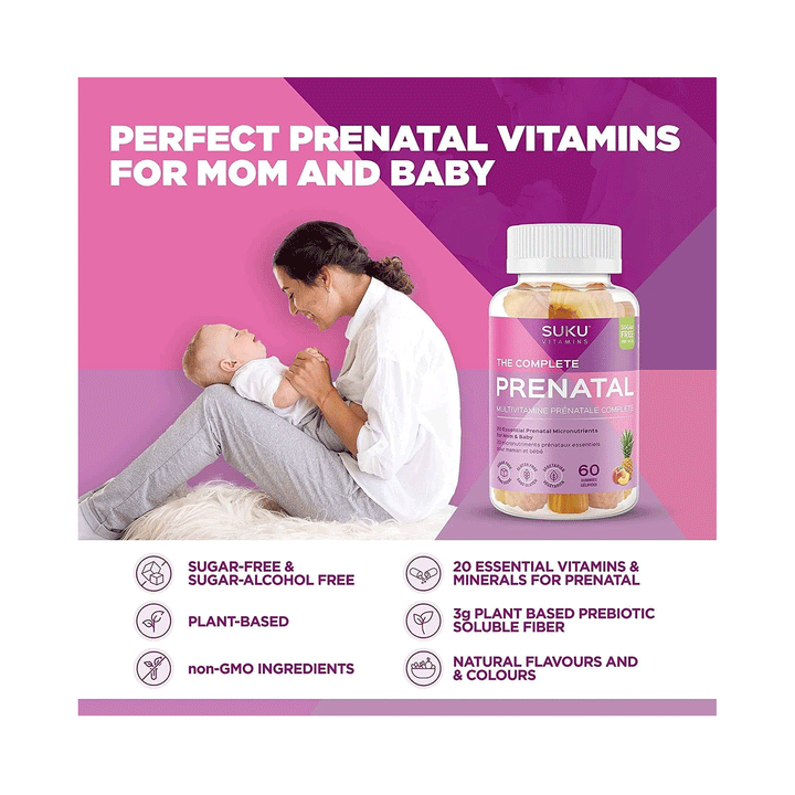 Suku Vitamins - The Complete Prenatal, 60 Gummies