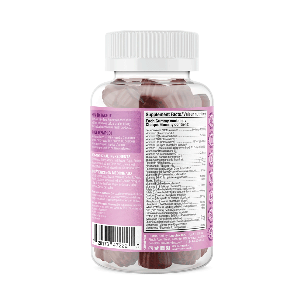 Suku Vitamins - The Complete Prenatal, 60 Gummies