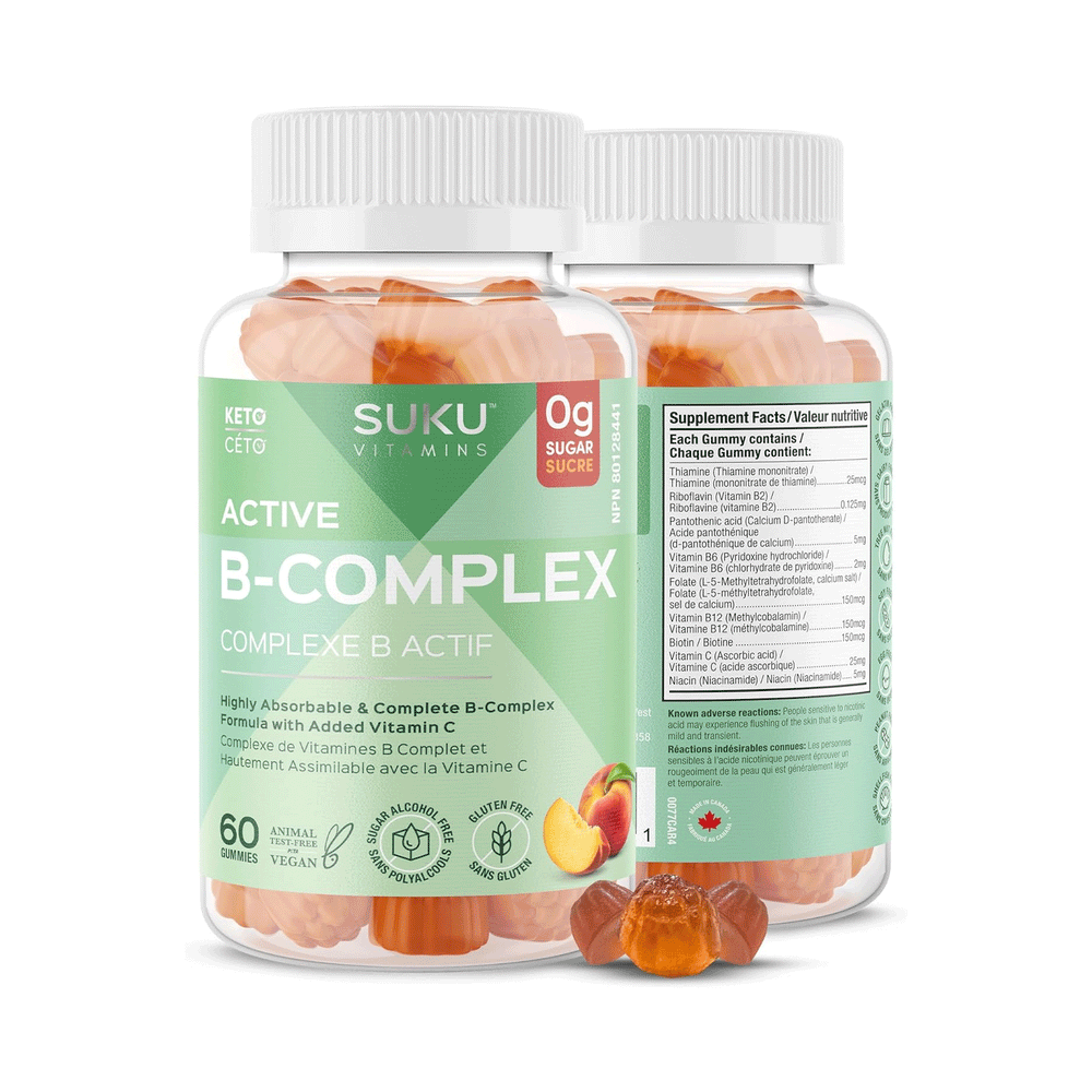 Suku Vitamins - Active B-Complex, 60 Gummies